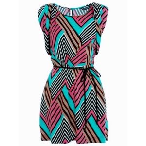 Miss Selfridge Bold Print 80's Style Dress